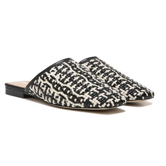 #SAM EDELMAN Leona Mule Black/Ivory 7.5 NEW - Picture 1 of 9